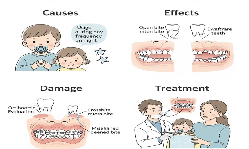Pacifier Teeth: Causes, Effects, Damage, and Treatment